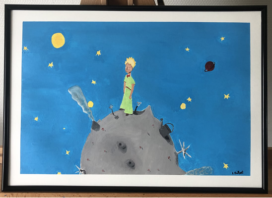 (c) Alexandre Brillant - acrylic painting - The little prince